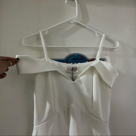 Club London White Fit & Flare Dress - Picture 2 of 6